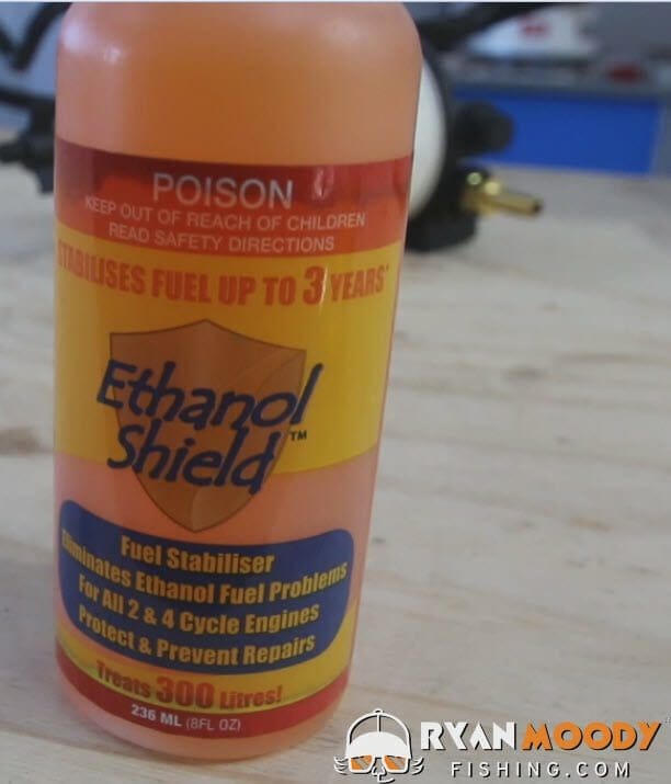 Ethanol shield to stabilise fuel for outboard motors