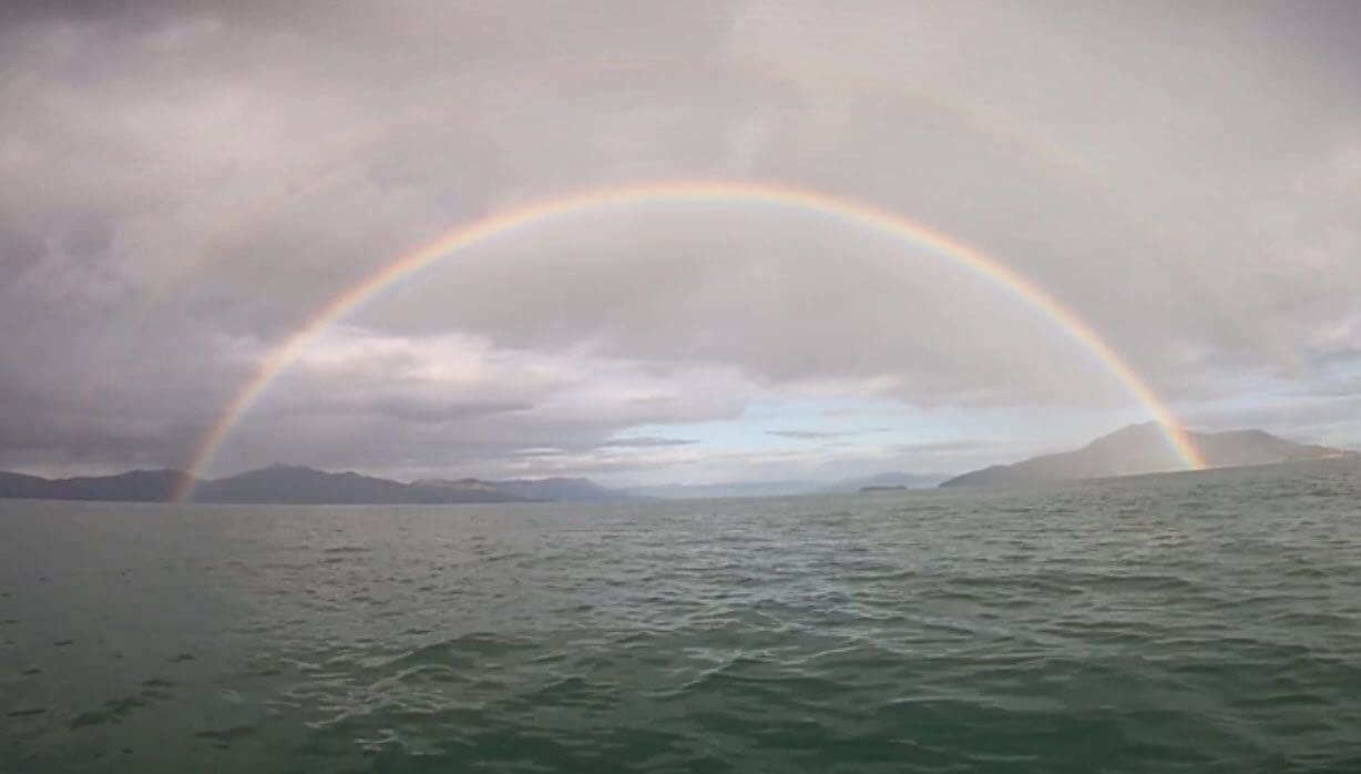 Despite life's setbacks there is always a rainbow in the clouds.