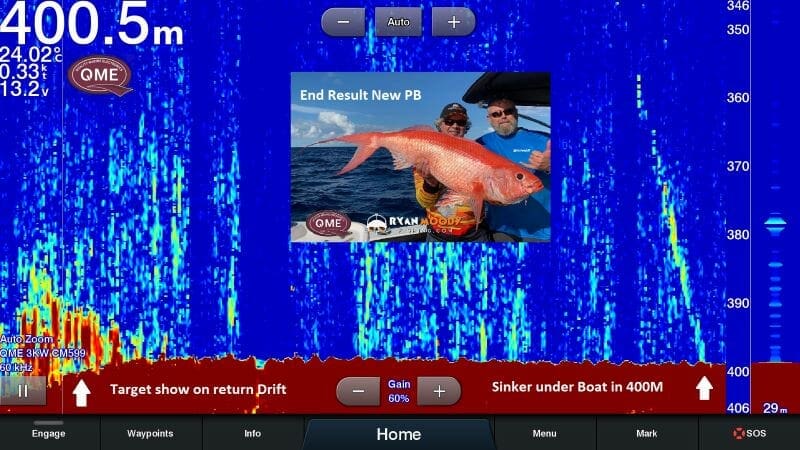 Fish finders for use deep drop fishing