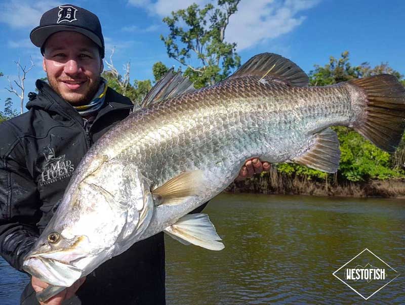 Barra Basics student Ben Gilberston during the initial tag and release.