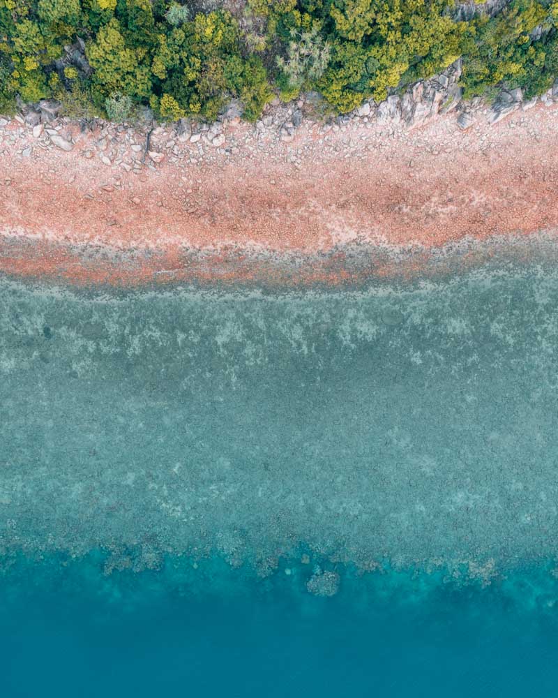 Drone shot of Fantome Island