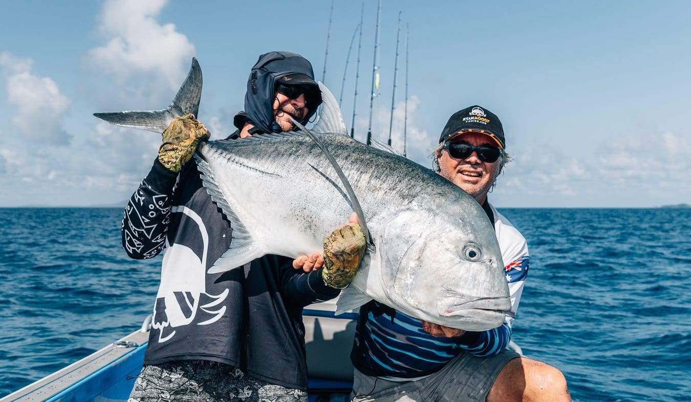 Ryan_Max_Fishlift_Scaleblazer_Topwater_GT-00006 Huge GT on a barra lure -RMF Scaleblazer fishing topwater