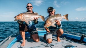 Golden Snapper double hook up offshore